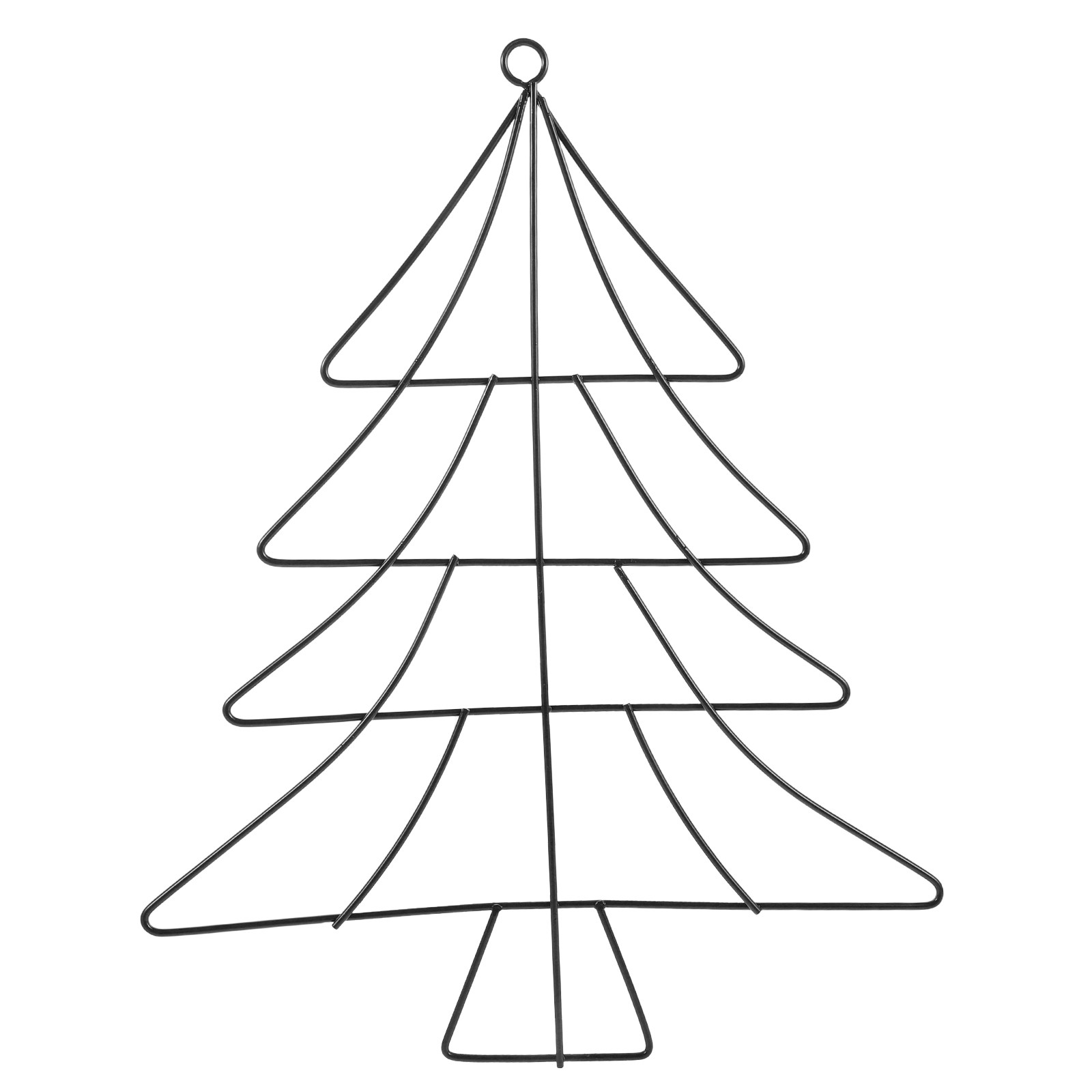 Wreath Form Wire - 2026 Weihnachtsbaumförmiger Metallkranzrahmen aus Eisendraht, Kranzform,