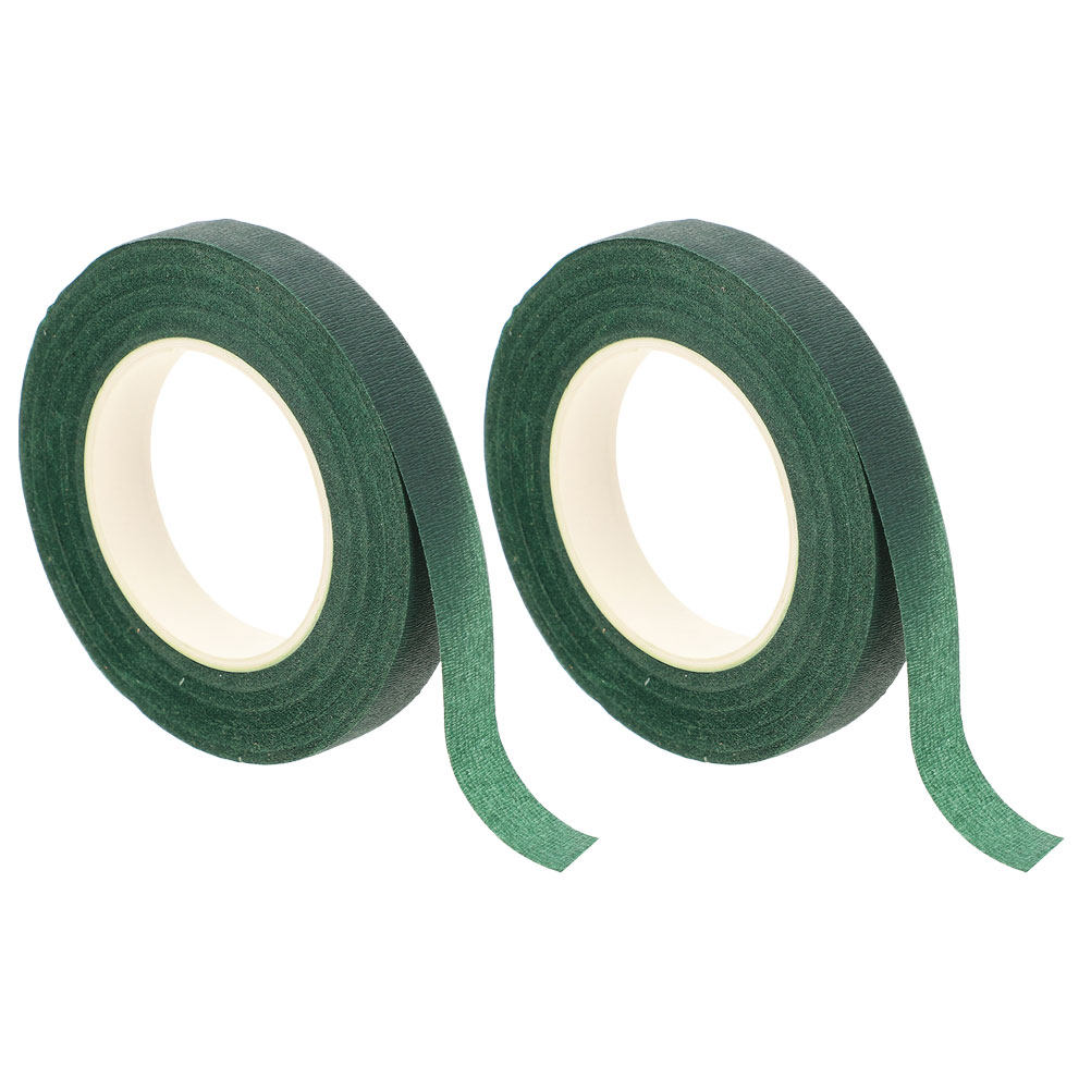Floral Tape Green - 2 Rollen Grünes Blumenband, flexibel dehnbar,