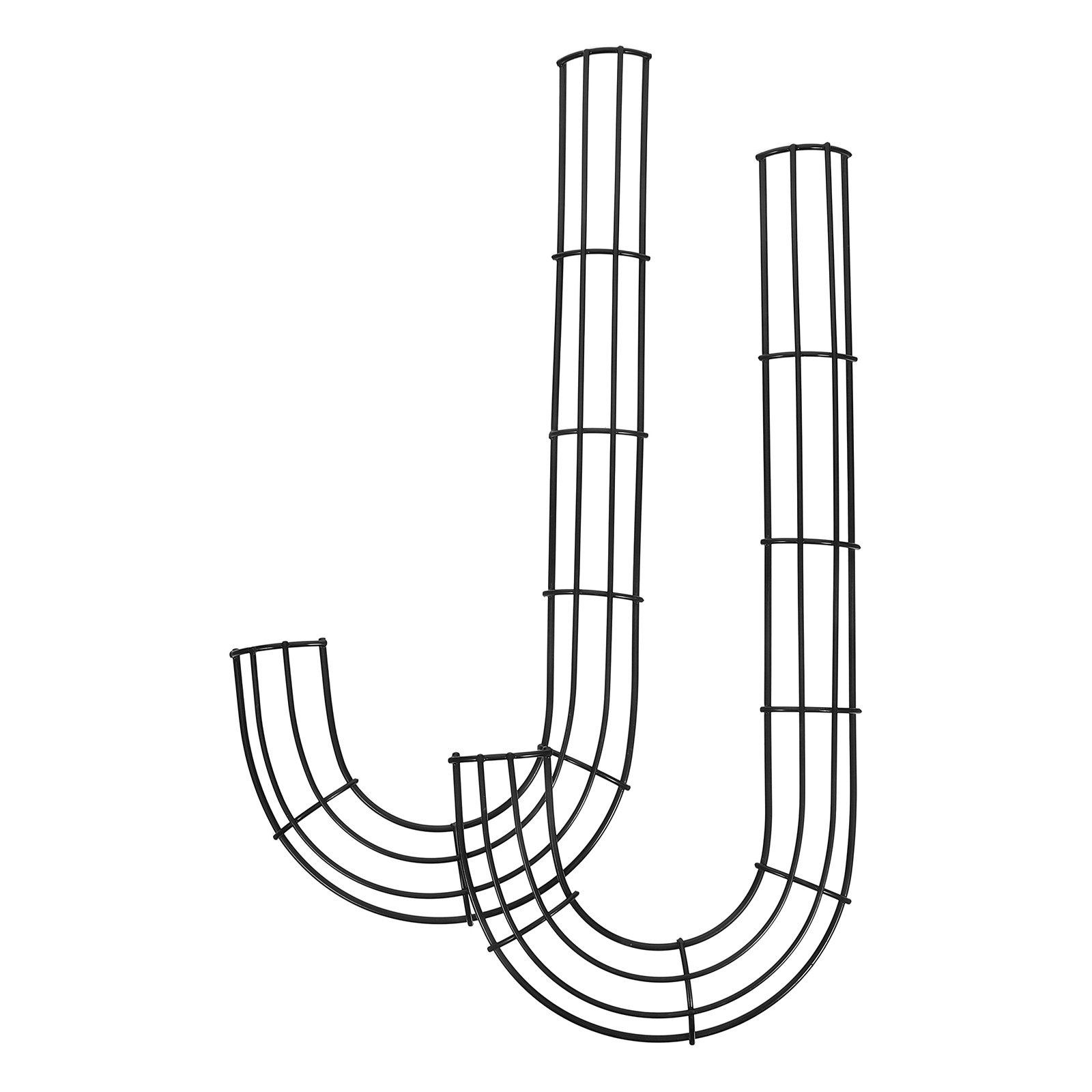 Wreath Form Wire - 2 Stück Weihnachts-J-förmiger Kranzrahmen aus Eisen,