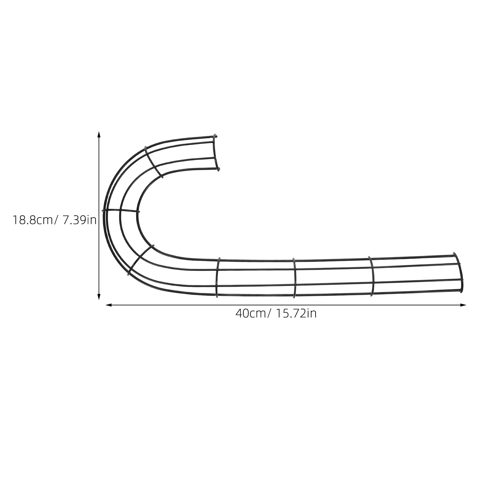 2 Stück Weihnachts-J-Form Kran – Wreath Form Wire Bewertung und Preis
