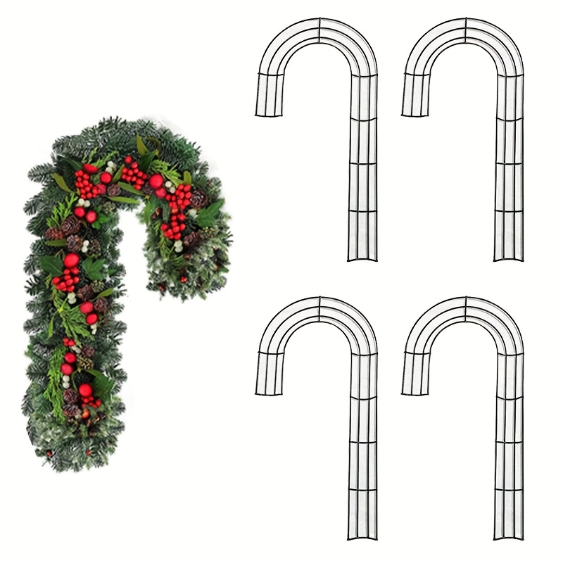 1/2/4 Stück Weihnachts-J-Form  – Wreath Form Wire Bewertung und Preis