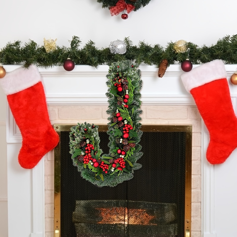 1/2/4 Stück Weihnachts-J-Form  – Wreath Form Wire Bewertung und Preis