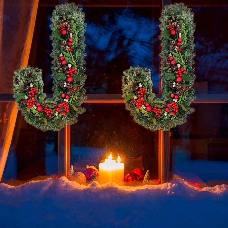 1/2/4 Stück Weihnachts-J-Form  – Wreath Form Wire Bewertung und Preis