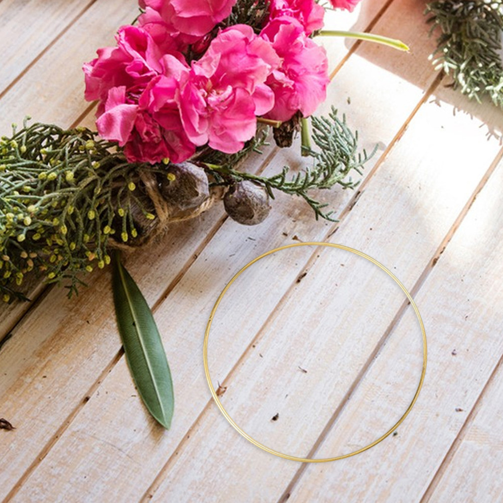 8 Stück Bastelringe aus Draht, – Wreath Form Wire Bewertung und Preis