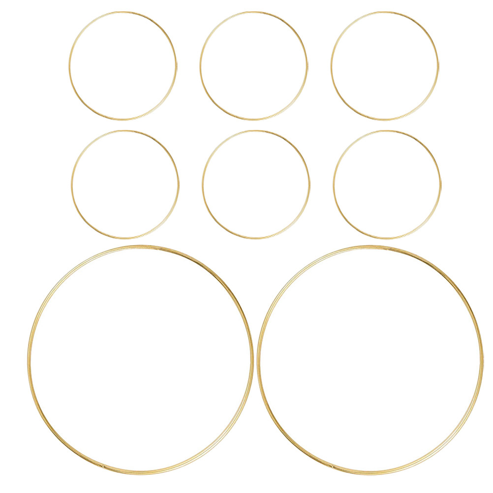 8 Stück Bastelringe aus Draht, – Wreath Form Wire Bewertung und Preis