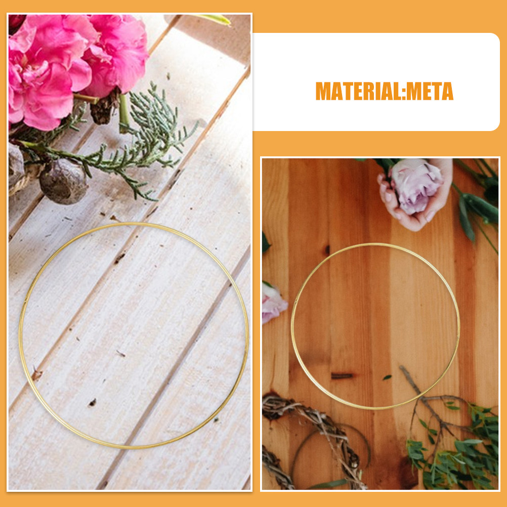 8 Stück Bastelringe aus Draht, – Wreath Form Wire Bewertung und Preis