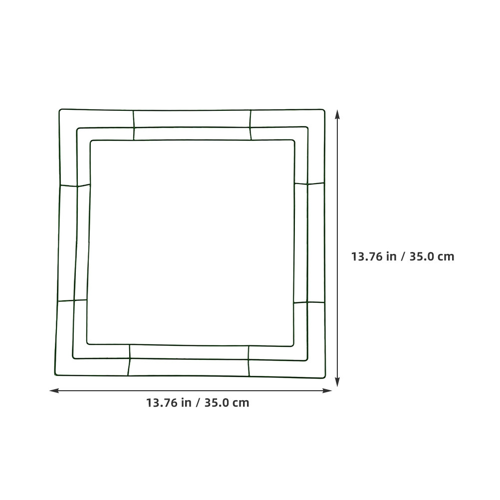 Quadratischer Kranzrahmen 35x3 – Wreath Form Wire Bewertung und Preis
