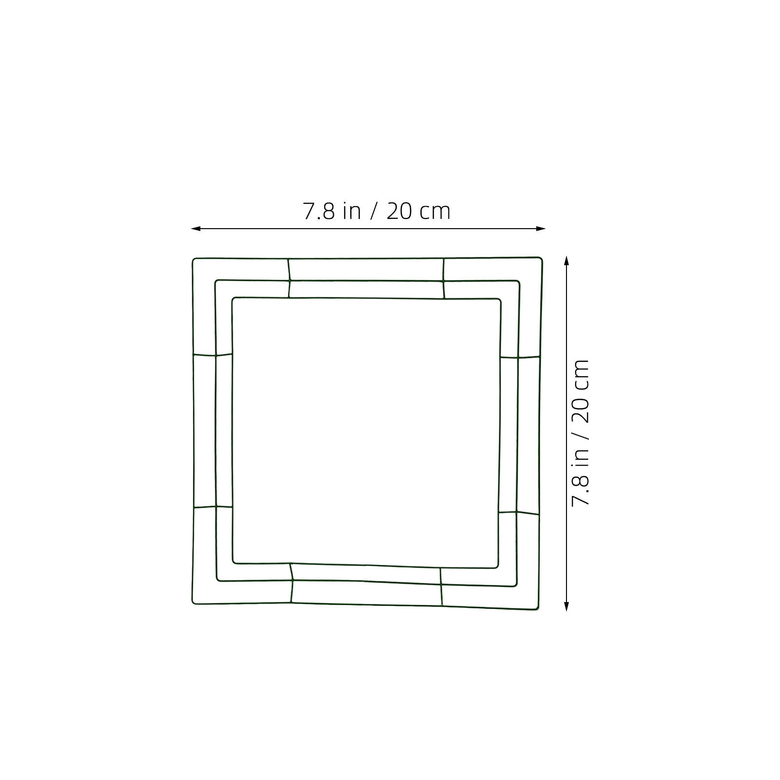 Quadratischer Kranzrahmen, Blu – Wreath Form Wire Bewertung und Preis