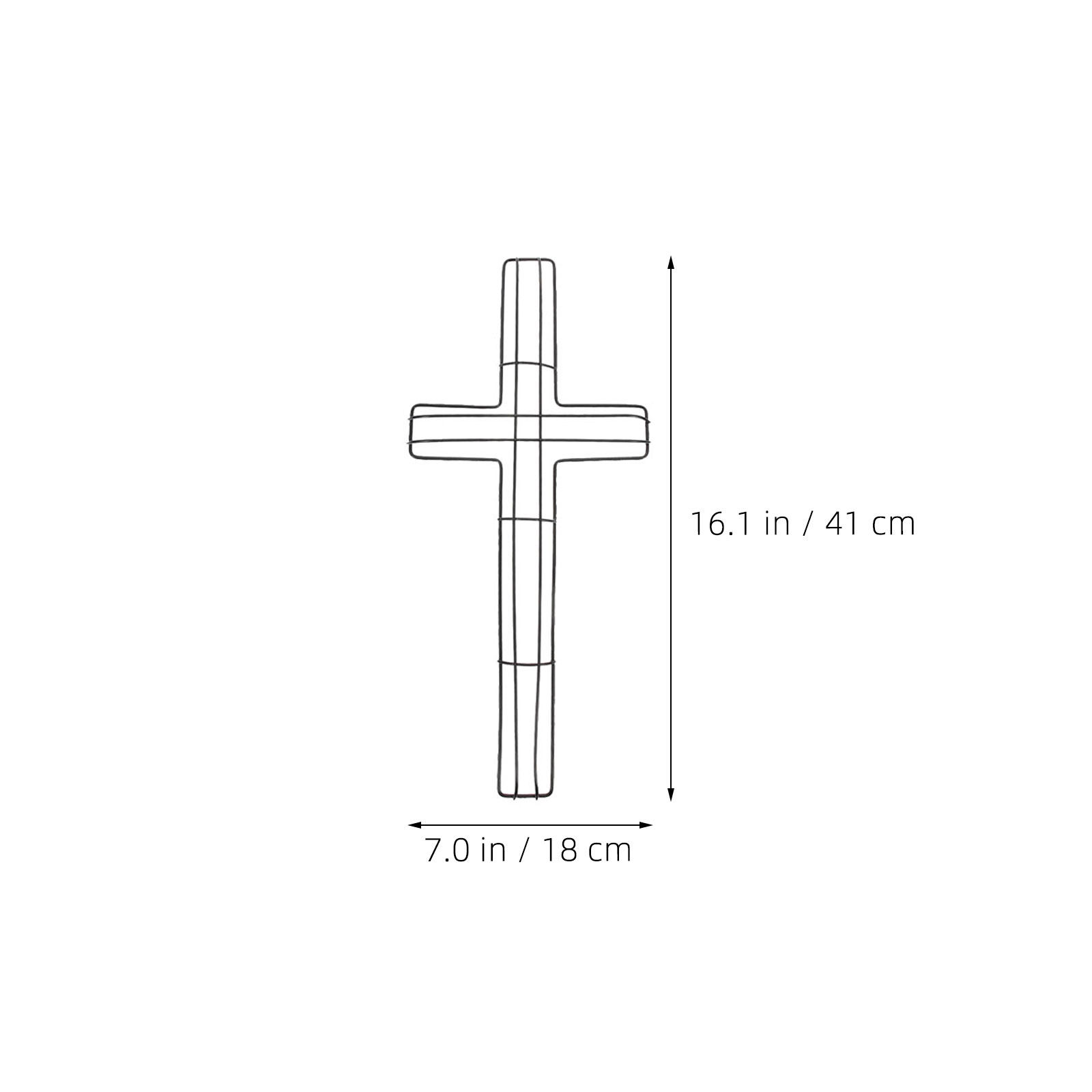 5 Stück Metallkranz-Wandkreuze – Wreath Form Wire Bewertung und Preis