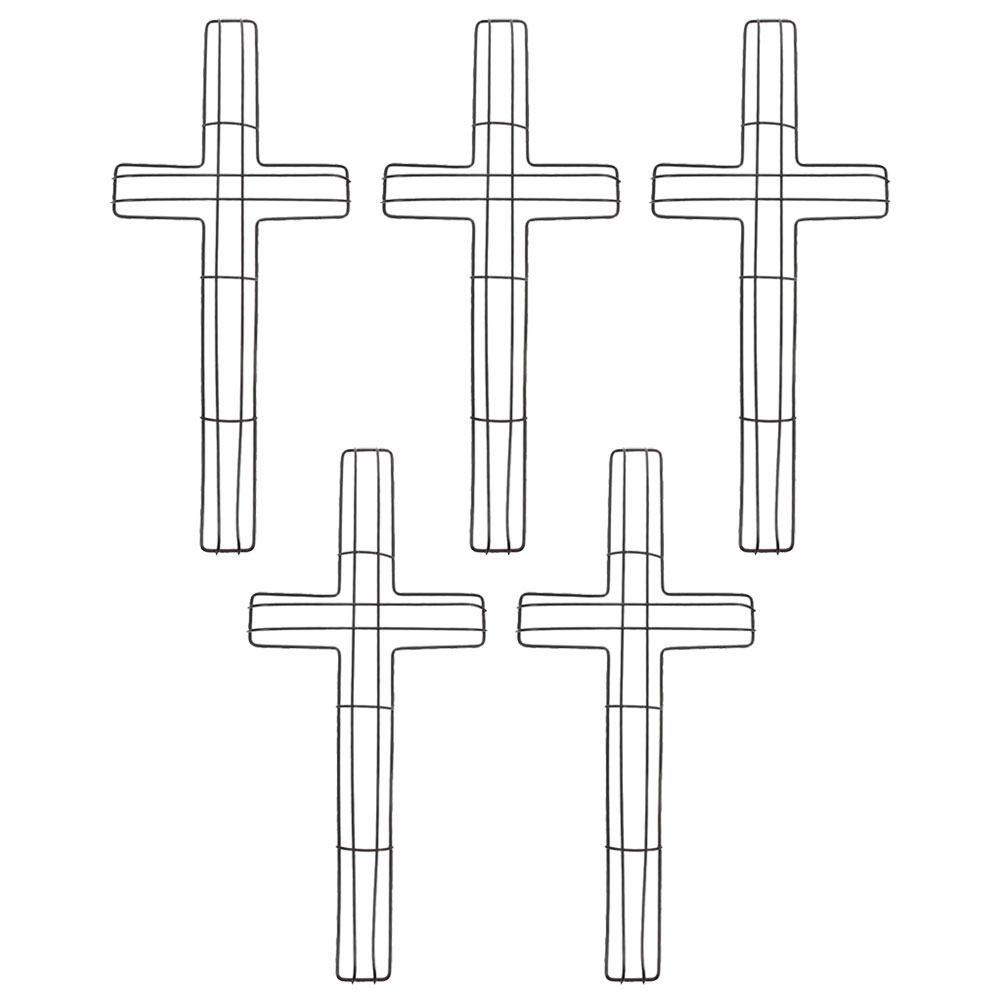 5 Stück Metallkranz-Wandkreuze – Wreath Form Wire Bewertung und Preis