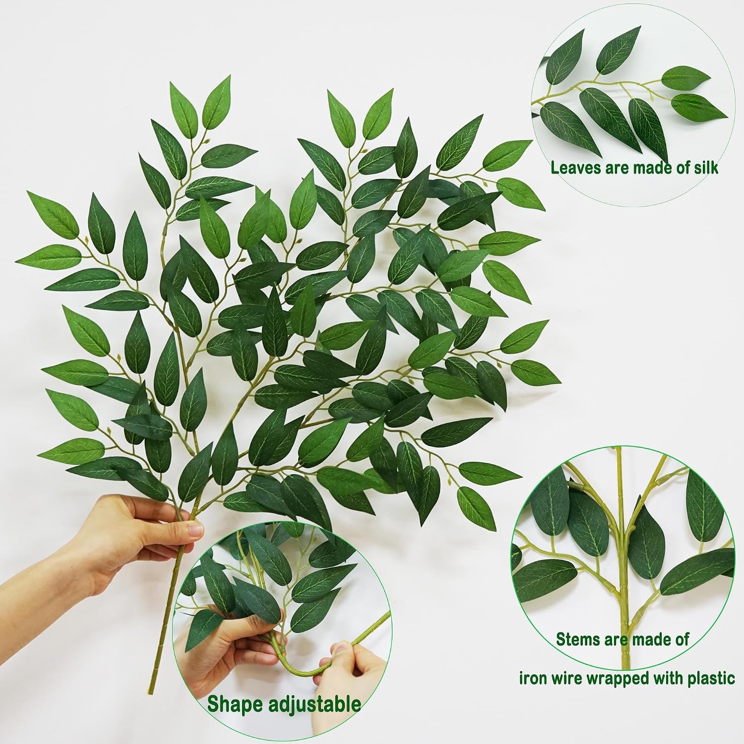 130 Stück 68 cm künstliche ita – Ruscus Stem Faux Bewertung und Preis