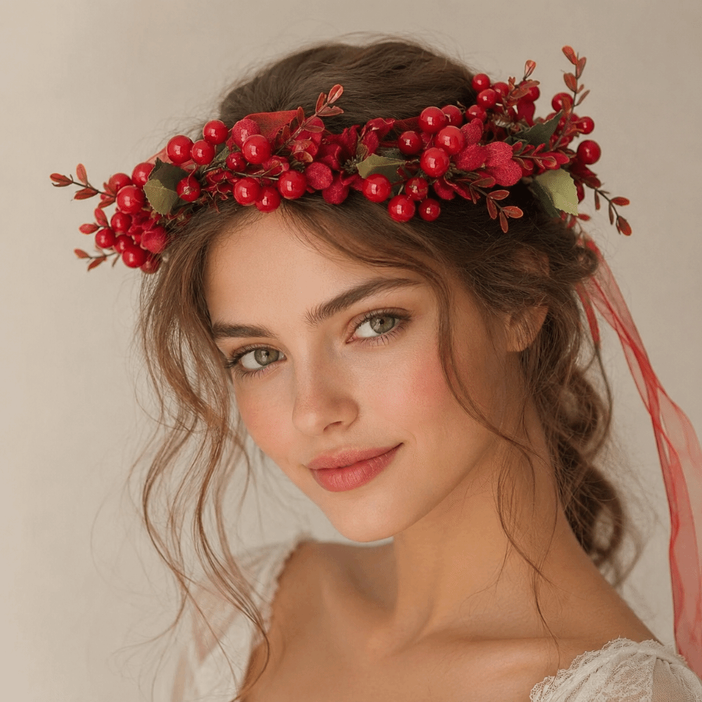 Große Rote Beerengirlande Rote – Floral Tape Green Bewertung und Preis